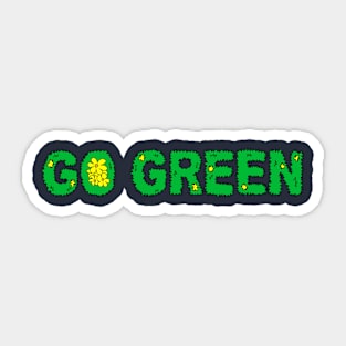 GO GREEN Sticker